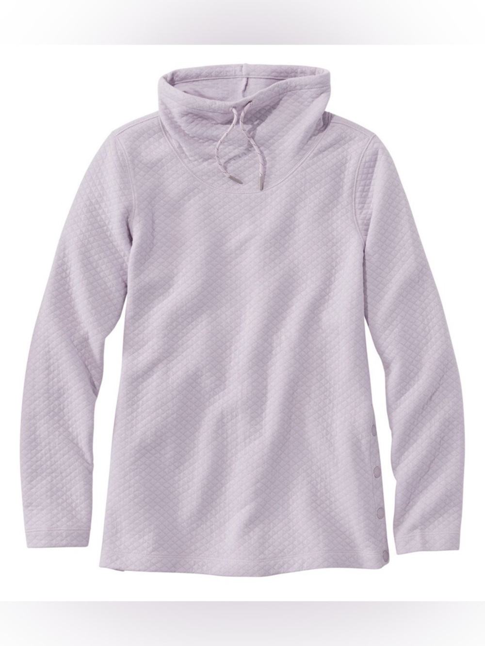 L.L. Bean Women’s Softlight Quilted Top Funnelneck Pullover Small